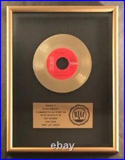 Elvis Presley Don't Cry Daddy 45 Gold RIAA Record Award RCA Records To Elvis