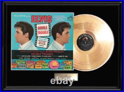 Elvis Presley Double Trouble Gold Record Lp Album Non Riaa Award Rare