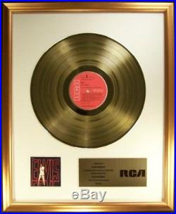 Elvis Presley Elvis 1968 Comeback NBC Special LP Gold Non RIAA Record Award RCA