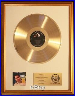 Elvis Presley Elvis Is Back! LP Gold Non RIAA Record Award RCA Records