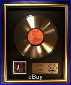 Elvis Presley Elvis NBC TV'68 Special Comeback LP Gold RIAA Record Award RCA