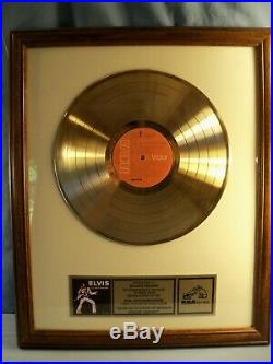 Elvis Presley Elvis at Madison Square Garden Gold Framed Sales Award Record