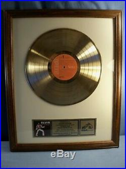 Elvis Presley Elvis at Madison Square Garden Gold Framed Sales Award Record