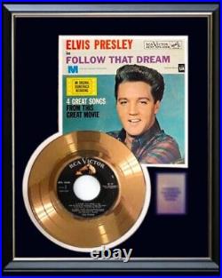 Elvis Presley Gold Record Follow That Dream Ep Non Riaa Award Rare