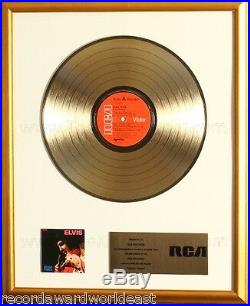 Elvis Presley Good Times LP Gold Non RIAA Record Award RCA Records
