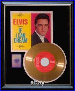 Elvis Presley If I Can Dream 45 RPM Gold Metalized Record Rare Non Riaa Award