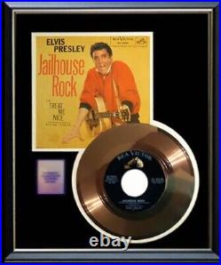 Elvis Presley Jailhouse Rock 45 RPM Gold Record Non Riaa Award Rare