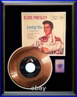 Elvis Presley Loving You 45 RPM Gold Record Non Riaa Award Rare