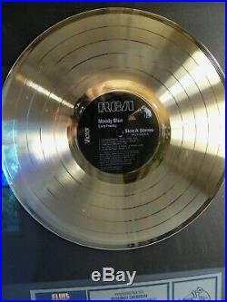 Elvis Presley MOODY BLUE LP Gold Non RIAA Framed Sales Award Record RCA Records