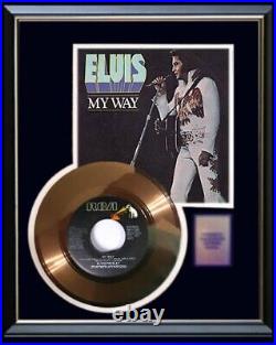 Elvis Presley My Way45 RPM Gold Record Rare Non Riaa Award Framed