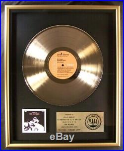 Elvis Presley On Stage LP Gold RIAA Record Award RCA Records To Elvis Presley