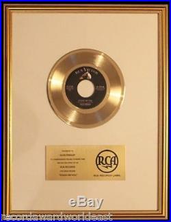 Elvis Presley Stuck On You 45 Gold Non RIAA Record Award RCA Records