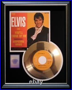 Elvis Presley Suspicious Minds 45 RPM Gold Record Non Riaa Award Rare
