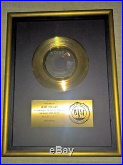Elvis Presley Suspicious Minds RIAA Single Gold Record Award