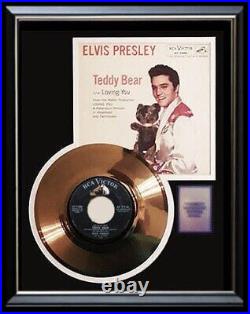 Elvis Presley Teddy Bear 45 RPM Gold Record Non Riaa Award Rare
