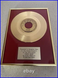 Elvis Presley That's All Right Gold Record ERROR! Plaque Says Teddy Bear Elvis Presley That's All Right Gold Record ERROR! Plaque Says Teddy Bear