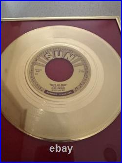 Elvis Presley That's All Right Gold Record ERROR! Plaque Says Teddy Bear Elvis Presley That's All Right Gold Record ERROR! Plaque Says Teddy Bear