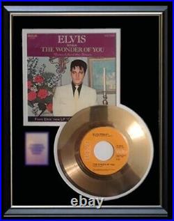 Elvis Presley The Wonder Of You 45 RPM Gold Record Non Riaa Award Rare