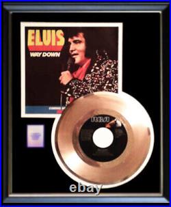 Elvis Presley Way Down 45 RPM Gold Record Rare Non Riaa Award Framed