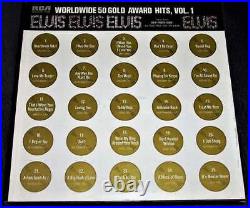 Elvis Presley Worldwide 50 Gold Award Hits Vol. 1 Japanese LP WithBooklets