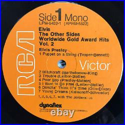 Elvis Presley Worldwide Gold Award Hits Vol. 2 RCA LPM 6402 LPs With Material Ex
