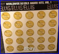 Elvis Worldwide 50 Gold Award Hits Vol. 1 RCA LPM-6401