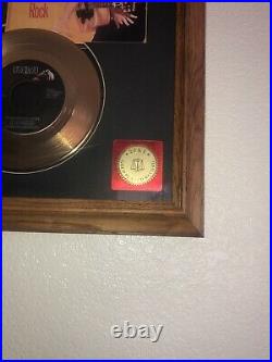 Elvis presley number one hits lp gold record award epe official framed 24kt disc
