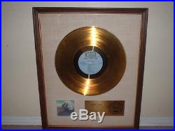 Emerson Lake + Palmer Riaa Gold Record Award White Matte Tarkus Ultra Rare
