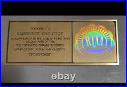 Eric Clapton Crossroads Box Riaa Certified Gold Record Award Rare