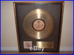 FOGHAT RIAA GOLD RECORD AWARD FOGHAT Presented to BAND MEMBER TONY STEVENS
