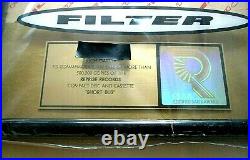Filter SHORT BUS, RIAA Gold Album Award, Reprise Records (1995) 13x17