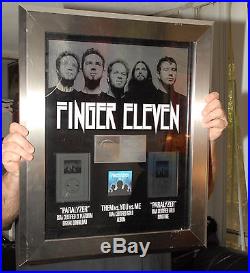 Finger Eleven Platinum Gold Record 2x Ring Tone Award ILL Eagle To Napster
