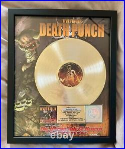 Five Finger Death Punch The Wrong Side Of Heaven. Riaa Gold Record Award