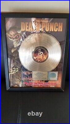 Five Finger Death Punch The Wrong Side Of Heaven. Riaa Gold Record Award