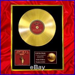 Fleetwood Mac 50 Years Don't Stop CD Gold Disc Vinyl Record Award Display Lp