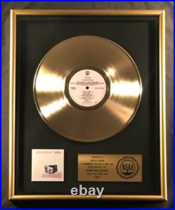Fleetwood Mac Tusk LP Gold RIAA Record Award Warner Brothers Records To Stevie