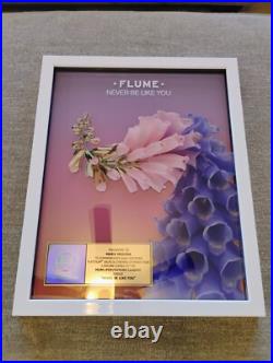 Flume Never Be Like You RIAA Album Award Platinum 1 Mi Gold Music Record Rare Flume Never Be Like You RIAA Album Award Platinum 1 Mi Gold Music Record Rare