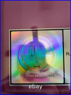 Flume Never Be Like You RIAA Album Award Platinum 1 Mi Gold Music Record Rare Flume Never Be Like You RIAA Album Award Platinum 1 Mi Gold Music Record Rare