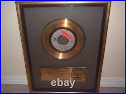 Foreigner Riaa Gold Record Award Strip Plate 45 Waiting For A Girl Like You