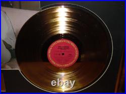 Framed Neil Diamond Gold Plated Record Million Seller Award Status Framed Neil Diamond Gold Plated Record Million Seller Award Status