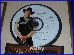 Framed Trace Adkins Award Capitol Records Ksan Country Music Rare Gold Sales Cma