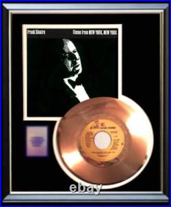 Frank Sinatra New York New York 45 RPM Gold Record Rare Non Riaa Award Frank Sinatra New York New York 45 RPM Gold Record Rare Non Riaa Award