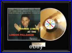 Frankie Lymon Live Rare Gold Metalized Record Vinyl Lp Album Non Riaa Award