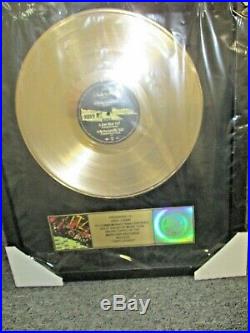 GENUINE, KISS, UNPLUGGED VINTAGE STYLE RIAA GOLD RECORD AWARD To Eric Carr