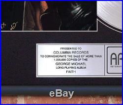 GEORGE MICHAEL FAITH LP PLATINUM RECORD AWARD gold cd mint unique sealed gift