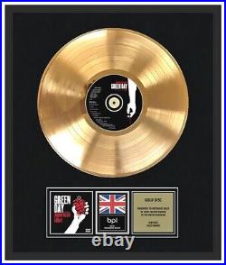 GREEN DAY CD Gold Disc LP Vinyl Record Award AMERICAN IDIOT