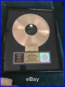 GUNS N ROSES RIAA Gold Record Award Appetite For Destruction RARE Slash Axl Duff