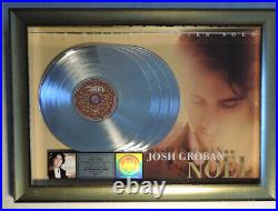 Genuine, 2007 Riaa Multi-platinum Record Award Josh Groban Noel Gold