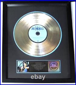 Genuine, Riaa Joe Nichols III Gold Record Album Award 500,000+ Cd's 2006