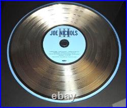 Genuine, Riaa Joe Nichols III Gold Record Album Award 500,000+ Cd's 2006